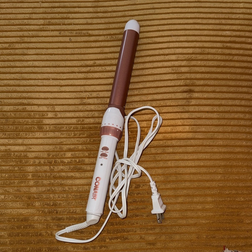 Conair 1" Curling Iron (Rose Gold/White)